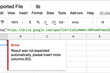 Importing CSV from Google Drive to Google Sheets