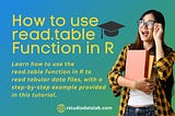 read.table in R: A Comprehensive Guide