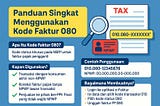Panduan Singkat Menggunakan Kode Faktur 080
