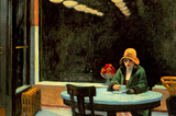 Does Edward Hopper want us to break through the glass?