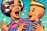 When Grandma sees the new haircut…