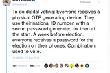 Electronic voting could help us but ..