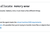 Explanation of error message in AWS DataSync documentation