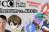 Podcast Summary/Notes: UCC with Su Zhu & Hasu on Ethereum vs. Alt L1s