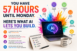 You Have 57 Hours Until Monday. Here’s What AI Lets You Build.
