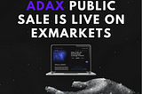 2nd round ADAX IEO still live at ExMarket!