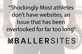 Most Athletes don’t have Websites