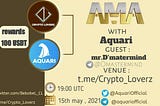 We just finished our AMA with Aquari