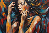 A woman struggling with anxiety