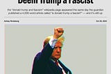 Donald Trump and Fascism: A Controversial Wikipedia Entry