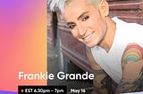 Frankie Grande to Share Personal Story of Sobriety on Taimi Talks