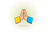Illustration of two hands doing high five