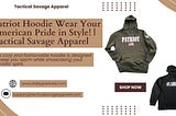 Patriot Hoodie Wear Your American Pride in Style! | Tactical Savage Apparel