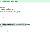Planet Centric Design Toolkit by Martina Garbolino