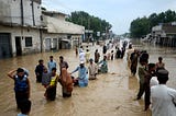 Flooded Pakistan village
