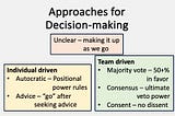 Approaches for Decision-making