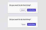 Should ‘Cancel’ be A Button or A Link?