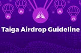 Taiga Retroactive Usage Airdrop Guideline