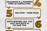 The Power of Subtraction — and why we miss out when we forget to cut out.