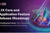L1X Core and Application Feature Release (Roadmap)
