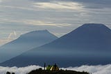 Mount Prau, Land Above The Cloud with Low Altitude
