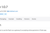 How to integrate Paytm Payment Gateway in Flutter App?