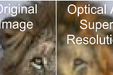 AI super resolution using an optical computer