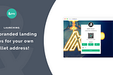 Your wallet deserves a landing page! Build one within minutes and share.