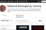 National Emergency Library from the Internet Archive