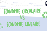 Infographie : l’économie circulaire vs l’économie linéaire