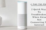 Alexa Not Connecting To Internet