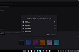 Resetting the ChromeOS Crostini Default Browser