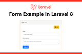 Form Example in Laravel 8