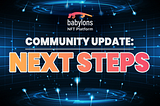 Community Update: Next Steps
