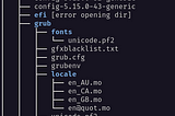 example of Linux file system