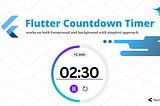 Flutter Countdown Timer works in Background