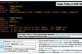 Cedar Policy in RAR Object