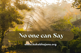 No one can say