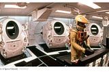 The pod bay in the movie 2001: A Space Odyssey