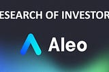 Aleo: Research of investors and investment rounds