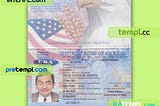 USA passport PSD download template, 2007–2022