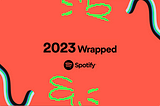 Spotify wrapped logo on red background