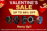 Up to 88% Off! Love is in the air, and so are discounts on smartwatches, only with Dolphins Kart!