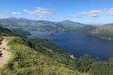 A view of Derwentwater in the Lake District.