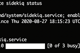 Sidekiq running as a systemd service