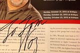 Cover of the program featuring Steve Wozniak