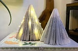 Easy DIY Paperback Book Christmas Tree