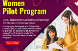 IRCC announces additional funding for Radicalized Newcomer Women Pilot Program