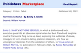 HARPERCOLLINS BOUGHT MY NOVEL!!!!!