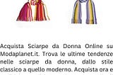 Sciarpe da donna in linea | Modaplanet.it